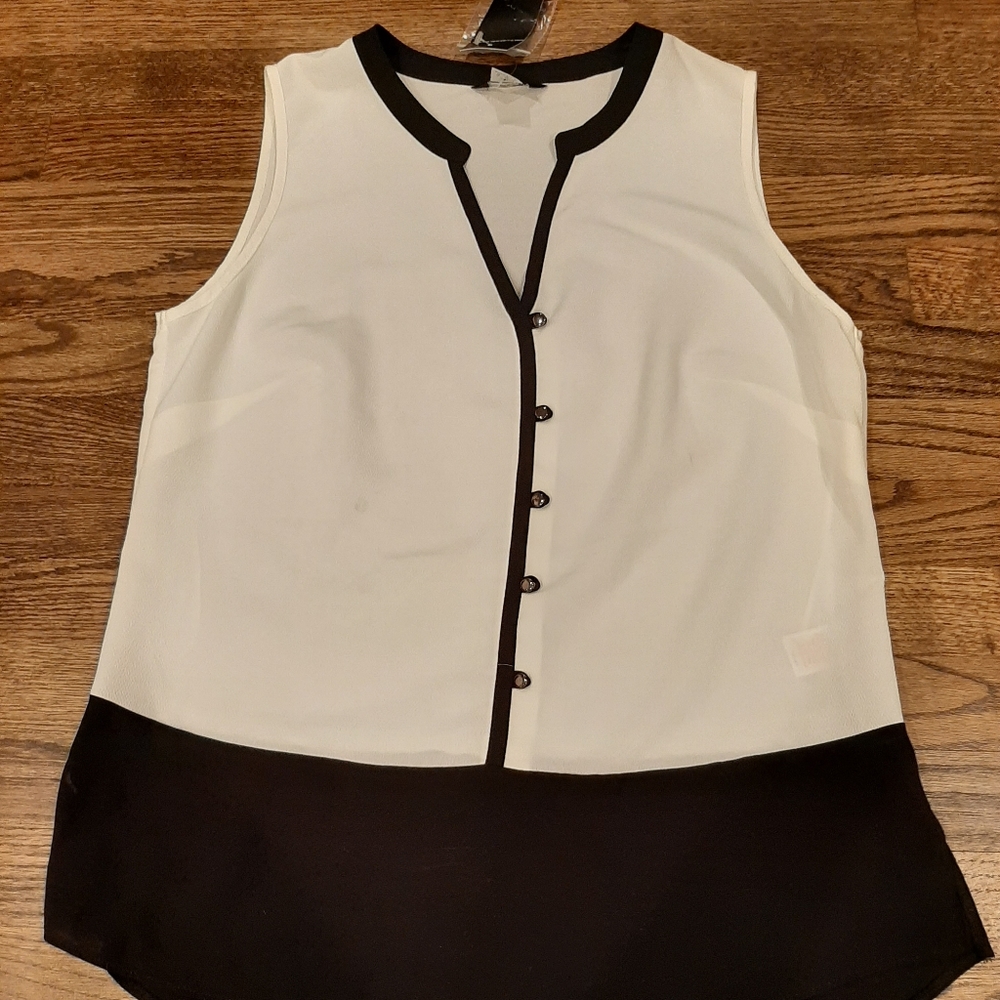 F&F blouse vest new with defect women's size 10